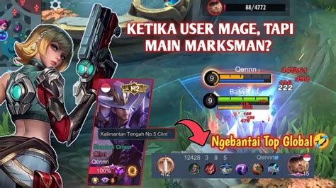 Ketika Cbm Main Marksman Ketemu Top Global Clint Kubuat Coklat🤣 Build