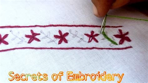 Simple Hand Embroidery Borderlines Secrets Of Embroidery Eenvoudig