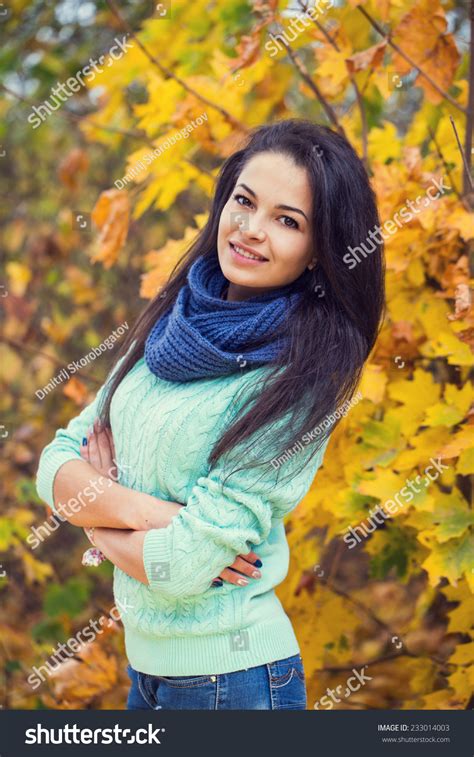 Beautiful Brunette Scarf Images Stock Photos Vectors Shutterstock
