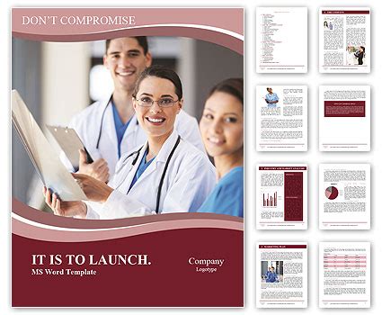 Collaborative Healthcare Team Working In Unison Word Template & Design ...