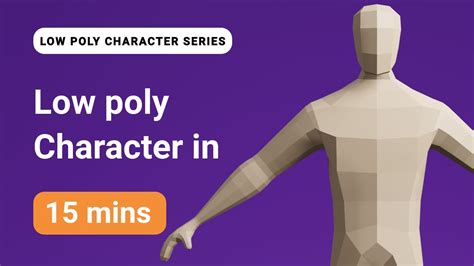 Low Poly Male Character Part 1 3D Modeling Process In Blender 2 9