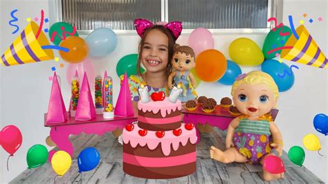 Kalli Brinca A Baby Alive E Faz Uma Festa Surpresa Especial