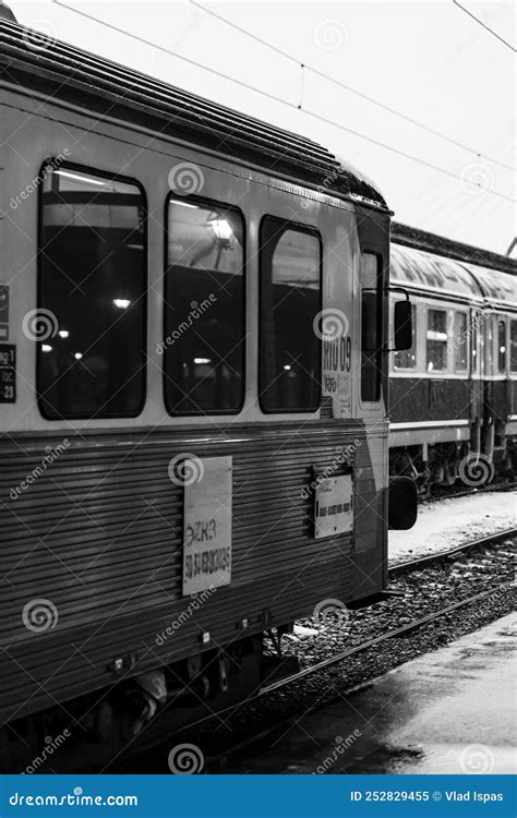 Train At Bucharest North Railway Station Gara De Nord Bucharest