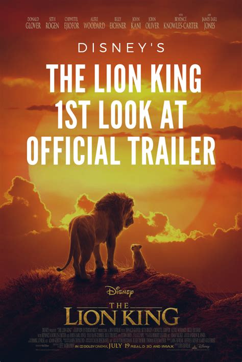 Disneys The Lion King First Look At The New Trailer The TRUTH About