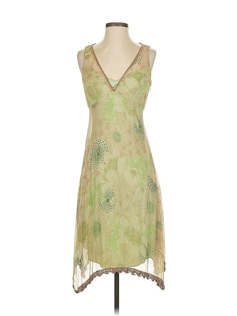 Elie Tahari Silk Green Cocktail Dress Size Off Thredup