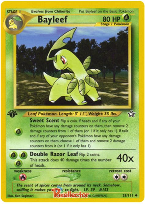 Bayleef lv 39 - Neo Genesis #29 Pokemon Card