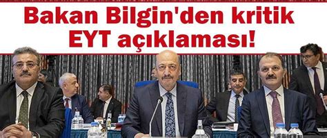 Bakan Bilgin Den Kritik Eyt A Klamas Trabzon Haberleri Son