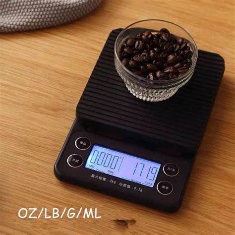 Jual Timbangan Kopi Digital 3kg 0 1g Timer V60 Drip Coffee Scale