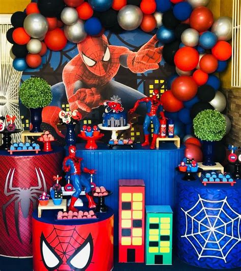 Festa do Homem Aranha 90 ideias incríveis cheias de ação e cri