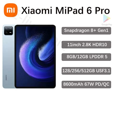 China Rom Xiaomi Pad Pro Inch Tablet Pc Gb Ram Gb Rom