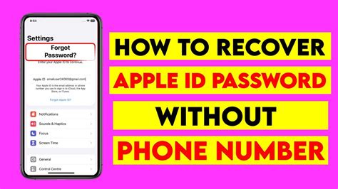 How To Recover Apple Id Without Phone Number How To Recover Apple Id