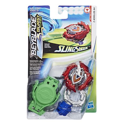 Beyblade Burst Turbo Slingshock Starter Pack Z Achilles A4 Top and ...