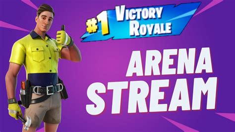 🔴fortnite Arena Stream New Lazarbeam Skin Fortnite V1550 Update