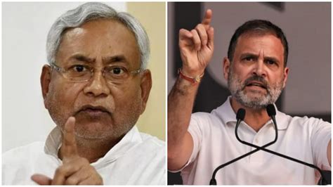 Taking Fake Credit Nitish Kumar Hits Back At Rahul Gandhis Bihar