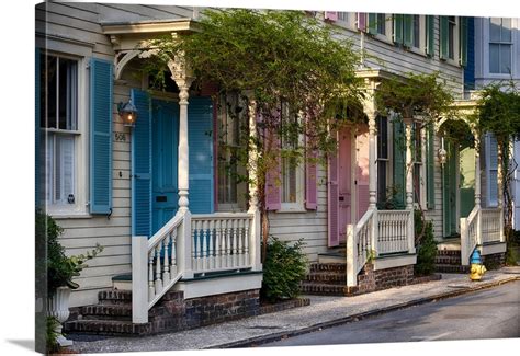 Savannah Row Houses Ii Wall Art Canvas Prints Framed Prints Wall