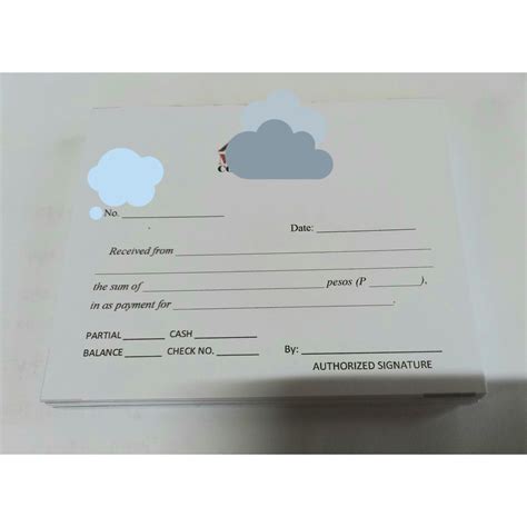 Customized Acknowledgement Form 35x4inches Or One Sixth Shortbond