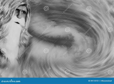 Old Man Winter Cold Wind Blowing Stock Photo - Image: 49110151