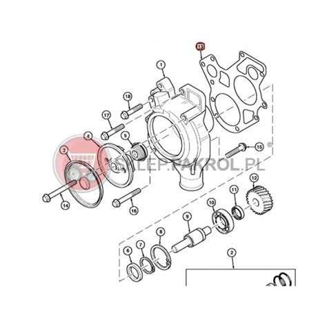 Uszczelka Pompy Wody 6679099A1 3687Y016 McCormick MC MTX