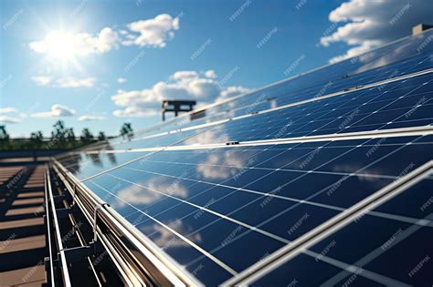 Premium Ai Image Solar Panels In Buildings With Sunlight