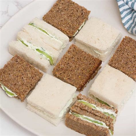 Vegan Cucumber Tea Sandwiches The Daily Dish