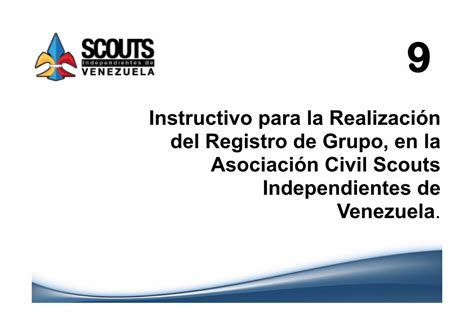 Pdf Instructivo Para La Realizaci N Del Registro De Grupo Scouts