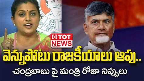 Minister Rk Roja Sensational Comments On Tdp Chief Chandrababu Naidu