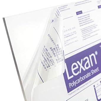 Amazon Lexan Sheet Polycarbonate 236 1 4 Thick Clear 12