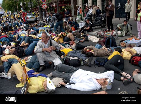 Paris France Anti Nuclear Power Demonstration By Several