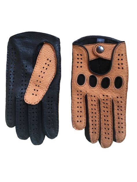 Men S Peccary Driving Gloves Custom Size Hand Sewn In Different Color