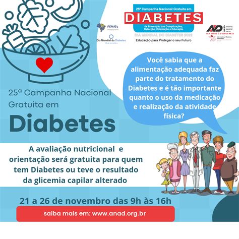 Campanha Nacional Gratu Ta Em Diabetes A Campanha Ocorrer De A