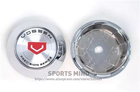 4X69MM VOSSEN LOGO Emblems Wheel Center Caps Hubcaps Badges Silver CE28