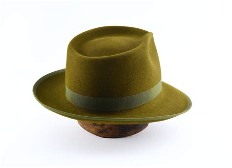 Fedora The Boxer Olive Green Fedora Hat For Men Mens Etsy