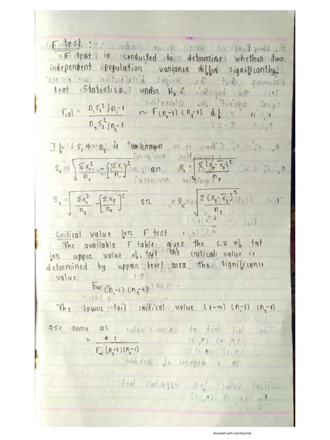 F Test & Anova | PDF