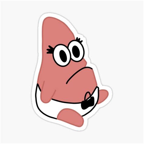 Baby Patrick Star Sticker For Sale By Smileyfriend Redbubble