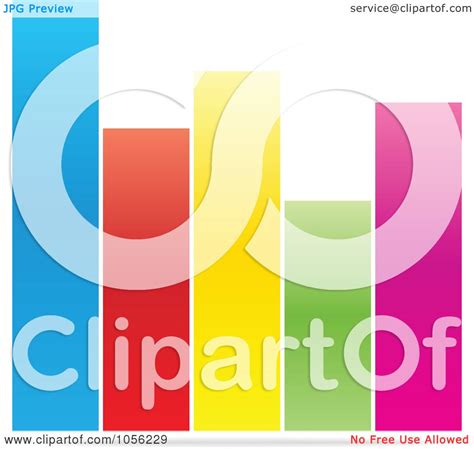 Royalty-Free Vector Clip Art Illustration of a Colorful Bar Graph by ...