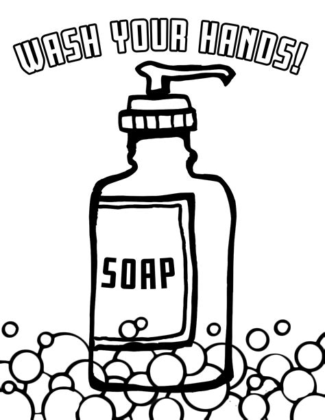 Soap Coloring Page