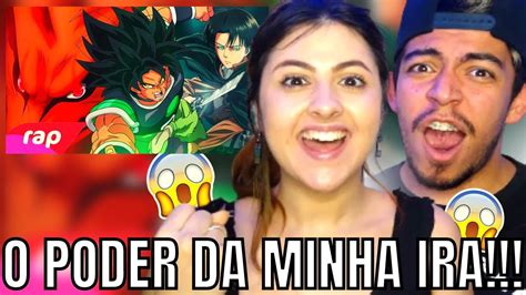 REACT Rap Do Broly Kyuubi E Levi O PODER DA MINHA IRA 2 NERD HITS