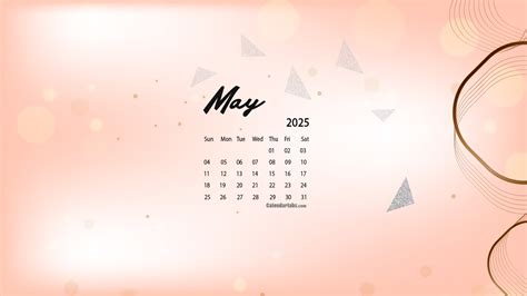 May Calendar Wallpaper 2025 - gracie anderea