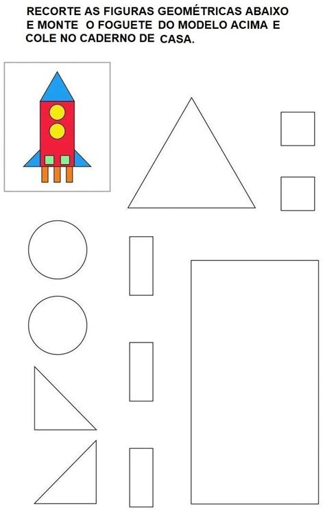 Atividades de Colagem Formas Geométricas