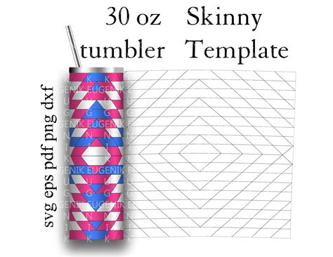 Skinny Pendleton Tumbler Template Svg Pendleton Pattern Etsy