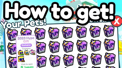 How To Get The Hype Gift In Pet Sim X New Year Update Pet