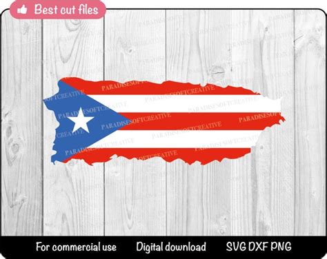 Puerto Rico Map Svg Puerto Rico Flag SVG Puerto Rican Map - Etsy