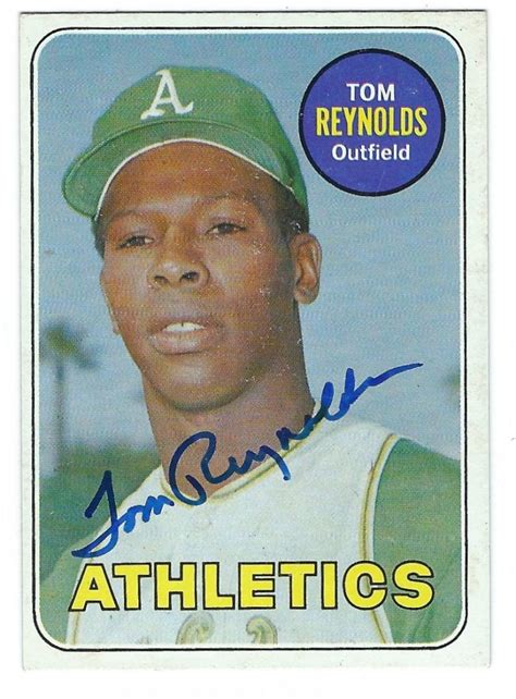 Autographed Tom Reynolds Topps Card Main Line Autographs