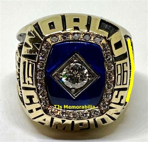 1986 New York Mets World Series Championship Ring With Presentation Box