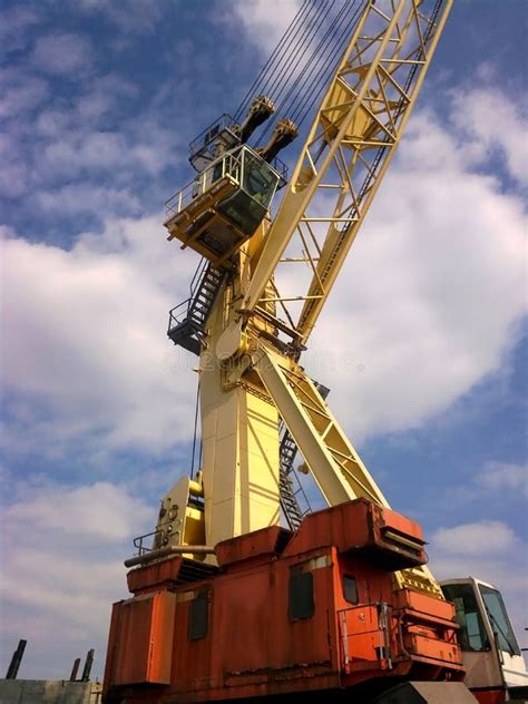 Mobile Harbour Crane stock photo. Image of derrick, harbour - 176549232