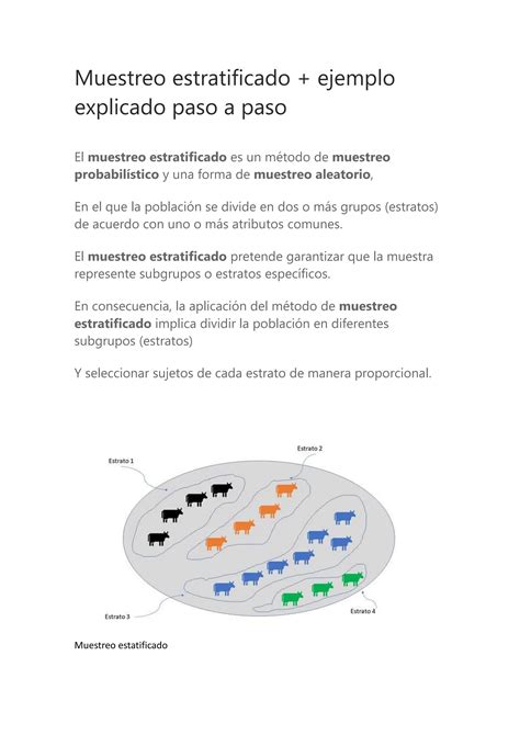 Muestreo Estratificado Control De Caliodad Curso Calidad Total Pdf