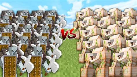 Ultimate GOLEMS Vs PILLAGERS In Minecraft Mob Battle YouTube