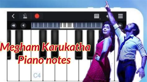 Megham Karukatha Piano Notes How To Play Megham Karukatha Song On