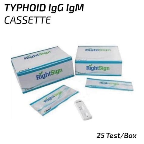 Jual RIGHTSIGN TYPHOID IgG IgM TEST CASSETTE 25 TEST Shopee Indonesia