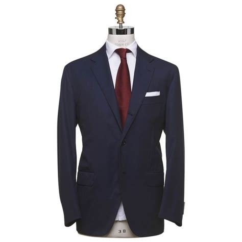 KITON Blue Wool 14 Micron Suit IsuiT